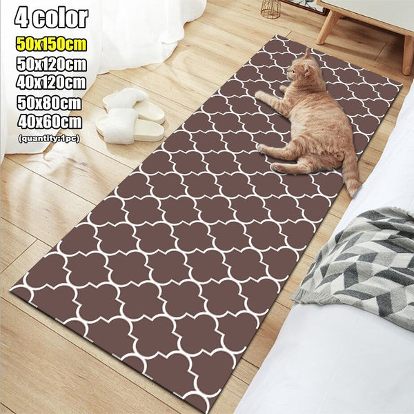 Moroccan Rugs Geometric Patterns Non Slip Runner Rug for Hallway Entry Way Floor Carpet Area Rug for Living Room,Bedroom,Kitchen and Bathroom5 Sizes(