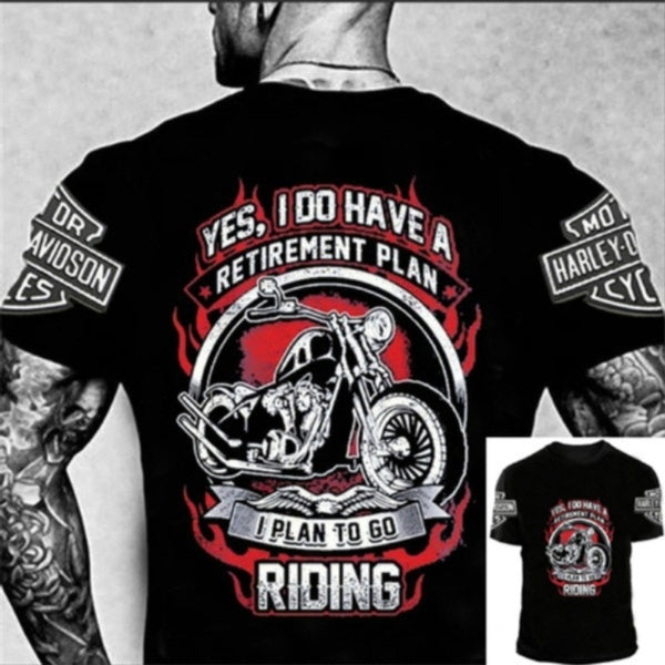 New Motorcycle Shirt Biker Retirement T Shirt