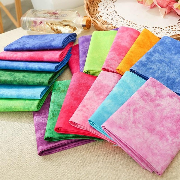 Lot de 5 tissus en coton teinté pour patchwork, nauds de cheveux, couture, courtepointe, robe de poupée, scrapbooking, accessoires de décoration, tai