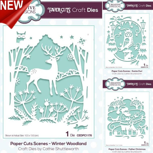 New Christmas Santa Owl Deer Metal Cutting Dies Christmas Dies for DIY Scrapbooking Album Paper Cards Making Embossing Craft Die Cuts No Stamps