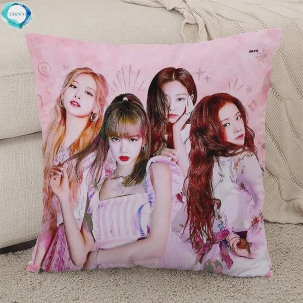 Pillow Hugs Cover Kpop-Blackpink Covers for Bed Pillows Child Pillowcase Ornamental Cushion Decorative Sofa Cases Cushions
