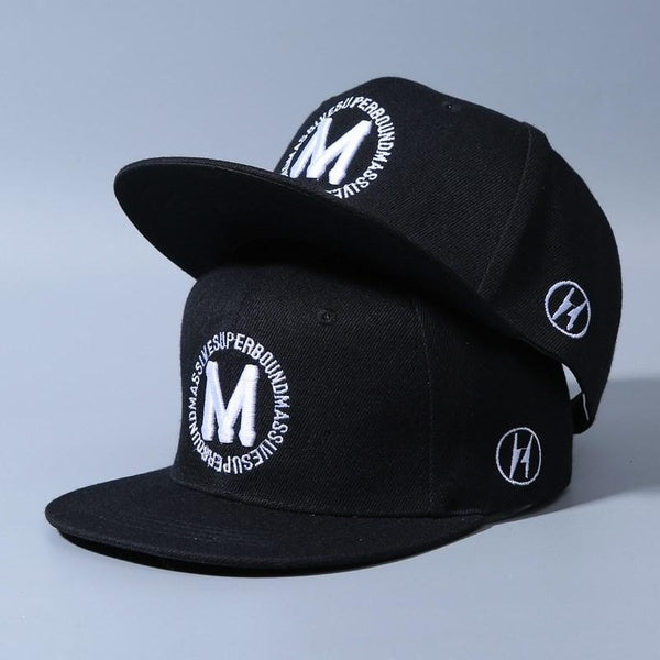 New Fashion M Round Embroidered Baseball Cap Fashion Casual Hip Hop Hat Outdoor Sports Hats Golf Hats