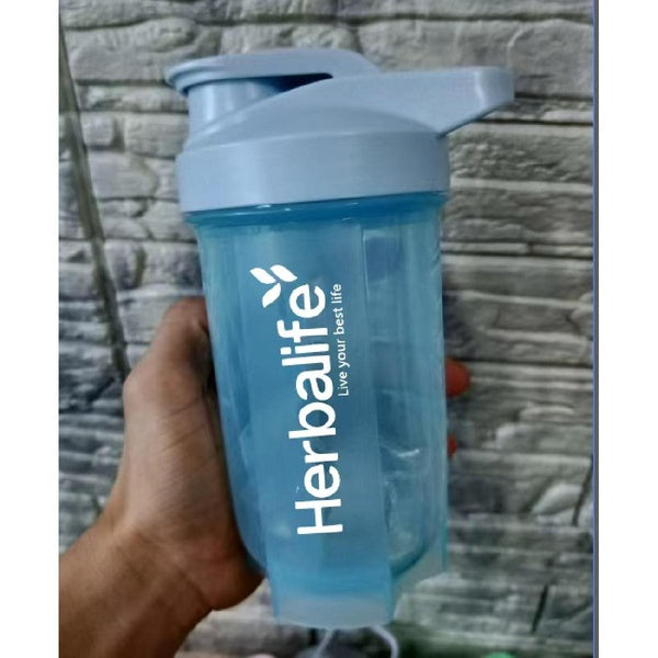 NOUVEAU Bouteille portable Herbalife de 500 ml avec marquages de mesure Récipient parfait pour les shakes protéinés et les smoothies pour les repas d