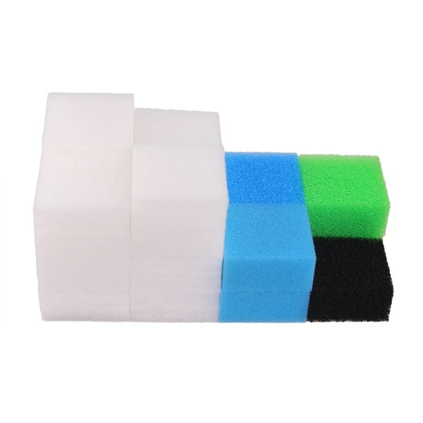 INGVIEE Set of Compatible Aquarium Filter Foam Sponge for Juwel Compact - Bioflow 3.0 - M (2 x Blue Fine, 2 x Blue Coarse, 2 x Green Nitrate, 2 x Bla