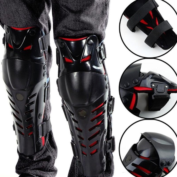2PCS Adults Knee Shin Armor Protector Guard Pads For Bike Motorcycle Motocross Racing