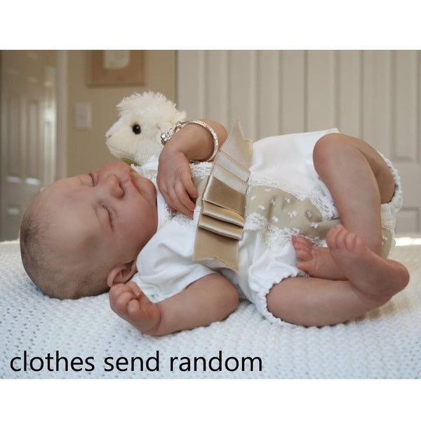48cm Cute Handmade Design Vinyl Silicone Lifelike Alive Babies Doll Toys for Kids Girl Birthday Gift Full Silicone Body Reborn Baby Dolls