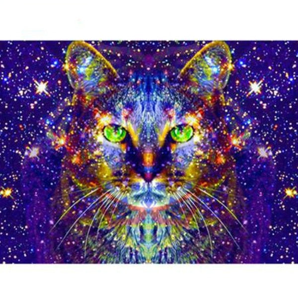 5D DIY Diamond Painting Cat Full Square-Round Diamond Embroidery Cross Stitch Aniaml Rhinestones Pictures Home Decor
