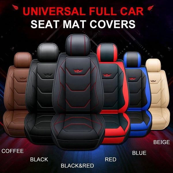 1PC Universal Car Seat Cover Luxury Car Single Front Seat Mat PU Leather Protector Pad for One Seat