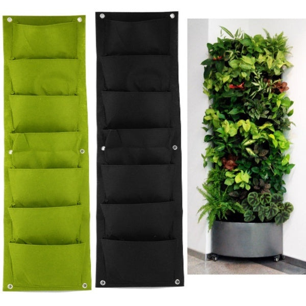 Vertical Garden Planter Wall-mounted Planting Flower Grow Bag Vegetable Living Garden Bag Home Supplies