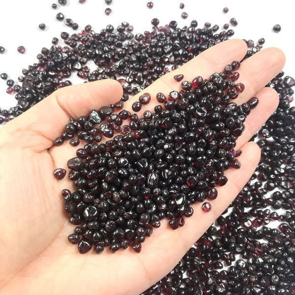 100g-pack Garnet Natural Stone Gravel Fish Tank Rock Planting DIY for Crafts