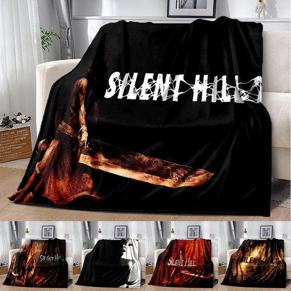 Extra Large Silent Hill Horror Fleece Throw Blanket for Movie Nights