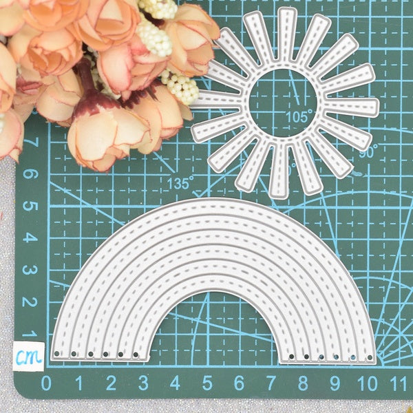 Cloud Sun Rainbow Metal Cutting Dies Stencil Scrapbooking Die Cut Card Background Decoration Paper Craft Embossing Dies