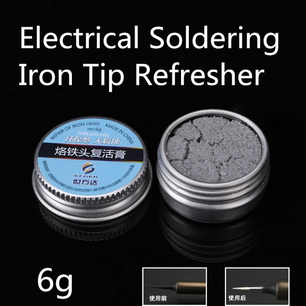 Electrical Soldering Iron Tip Refresher Solder Cream Clean Paste for Oxide Solder Iron Tip Head Resurrection