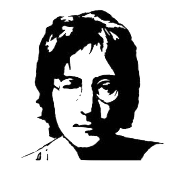 John Lennon Beatles 60s British rocker Symbol Decal in-outdoor permanent