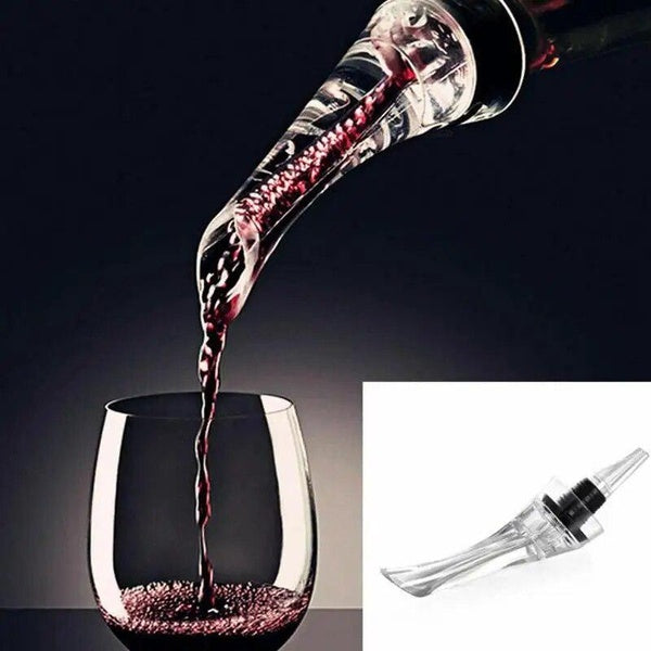 1Pc Portable Wine Decanter Red Wine Aerating Pourer Spout Decanter Wine Aerator Quick Aerating Pouring Tool Pump