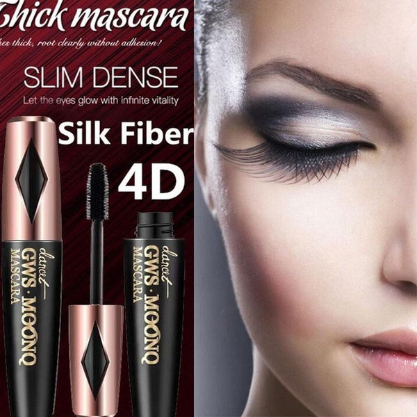 Mascara 4d Fibre Mascara Black Eye Curling Cils Double Mascara Mascaras Imperméables Outil De Maquillage