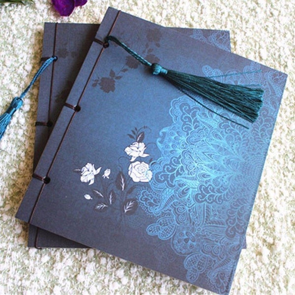 Livre Pompon Papeterie Journal Rétro Sketchbook Journal Blank Notebook Chinoiserie