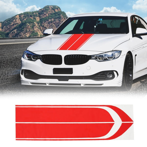 1Pair Car Long Strip Decals Sticker Stylish Car Hood Decal Vinyl Sticker Car Engine Cover Sticker for Nismo for Alfa Romeo for Peugeot for Toyota for