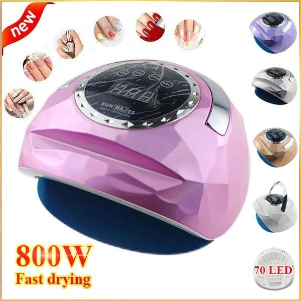 New upgrade 70 UV LED Nail Dryer Machine Portable Home Use Professional Lamp for Quick Dry Gel Nail Polish