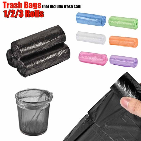 1-2-3 rolls 4-6 Gallon Household Garbage Bag Garbage Can Plastic Bag Hotel Disposable Kitchen Garbage Bag