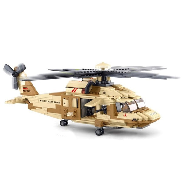 WW2 Military Classic Model UH-60L Black Hawk Collection Model Building Blocks Bricks Toys Gifts
