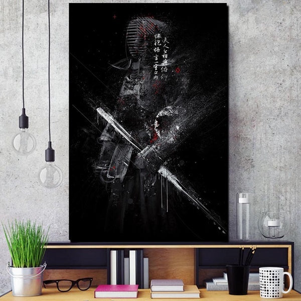 Japanese Samurai Poster No Frame Modern Canvas Art Prints Poster Wall Canvas Painting Wall Art Picture Home Decoration