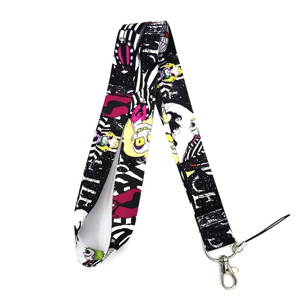 Anime diy cute Kids Key ID Badge Holders cartoon Anime Mobile Phone Neck Straps necklace keychain webbing ribbons lanyards