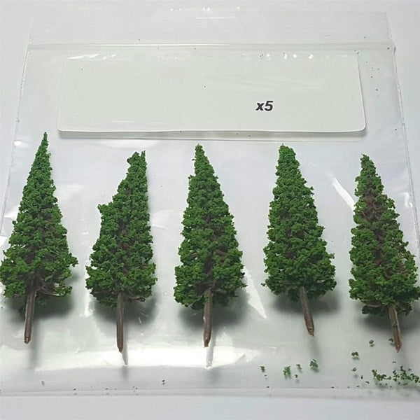 6.5cm Simulation Model Green Tree Miniature Tree Pine Tree Model Building Diorama Sand Table Train Railway Layout