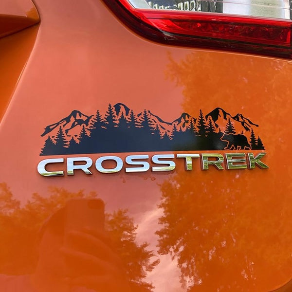 Ours Vinyle Montagne et Arbres Car Styling Decal Emblème De Voiture Graphique Vinyle Autocollants Décor Accessoires Pour Vos Voitures, SUV, CAMIONS