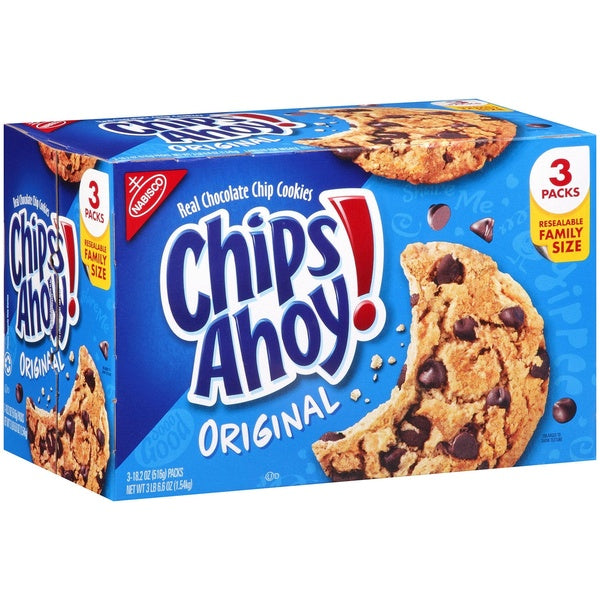 CHIPS AHOY! Chocolate Chip Cookies, Family Size 3 pk