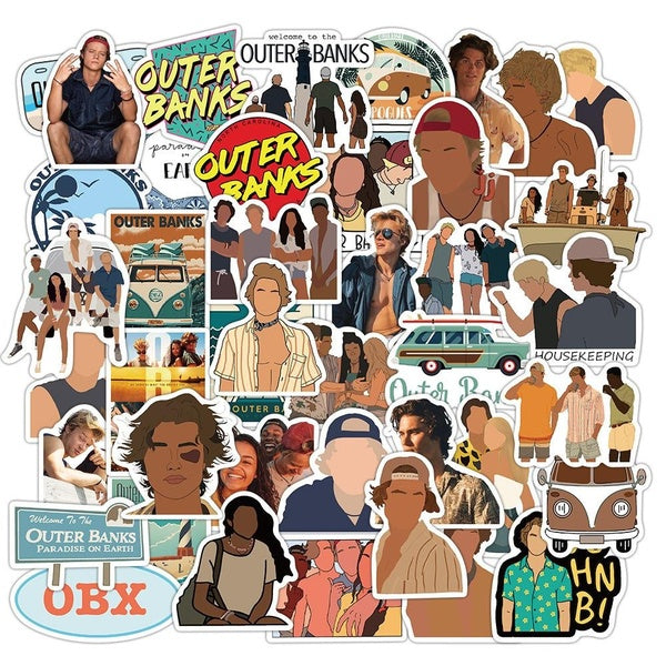10-50Pcs Outer Banks Stickers Sarah Cameron John B Graffiti Stickers for DIY Luggage Laptop Skateboard Motorcycle Bicycle Stickers