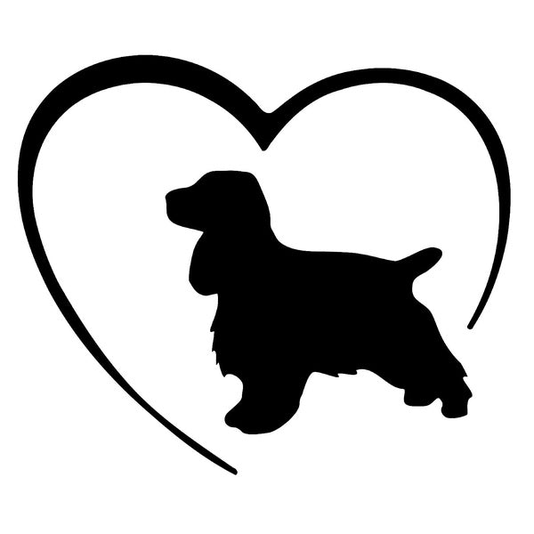 2pcs, Cocker Spaniel Night Reflective Wall Home Decoration Stickers Vinyl Decal Car Stickers