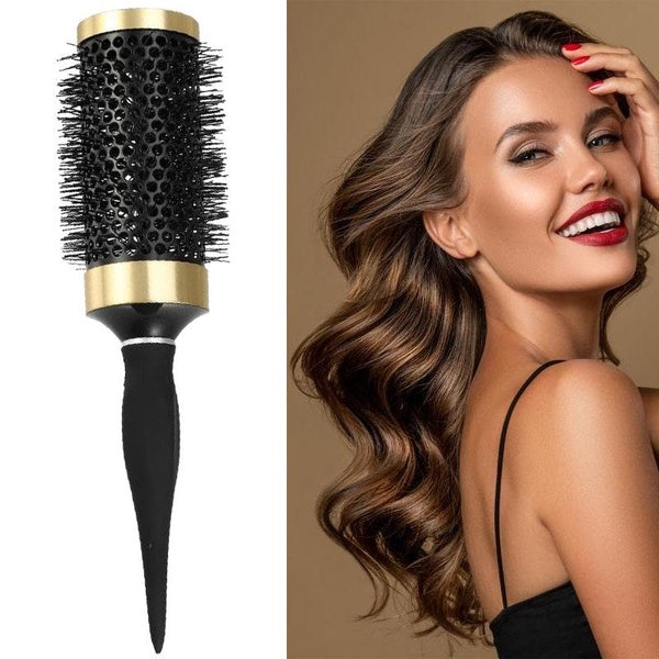 VOCOSTE Round Hair Brush Nano Thermal Ceramic for Hair Drying Styling Curling Hair Styling Tool for Men and Women Black