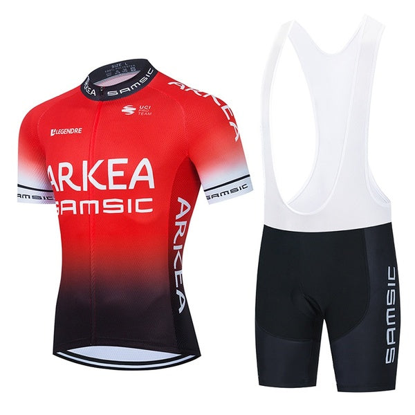 2021 ARKEA SAMSIC Cycling Team Jersey Bike Shorts Set Ropa Ciclismo MenS MTB Summer Pro Bicycling Maillot Bottom Clothing