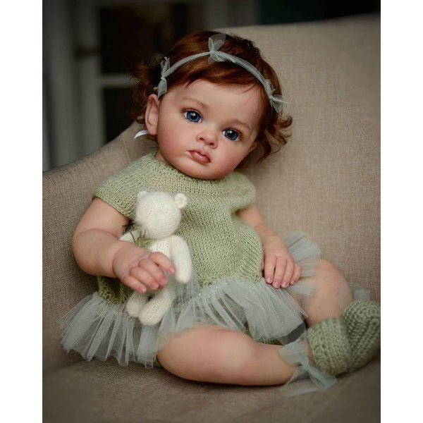 60cm Silicone Girl Baby Doll Toys with Cotton Body Lifelike Vinyl Tutti Princess Toddler Dolls for Kids Birthday Gift