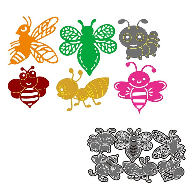 Bees Metal Cutting Dies Craft Cutting Die Embossing Stencil for Handmade Paper Card Making Scrapbooking