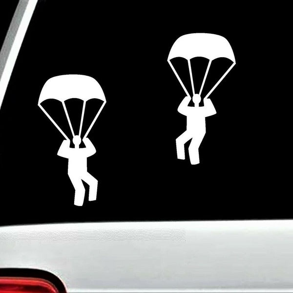 6"x3.25" Skydiving Parachute Airborne Paratrooper Decal Sticker for Car Window