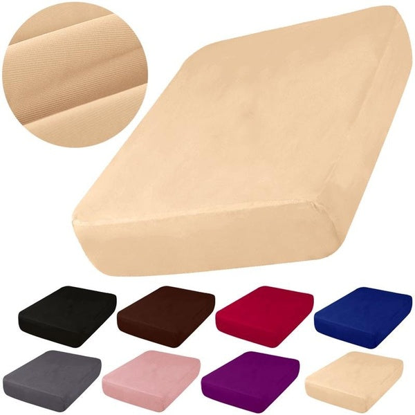 Sofa Cover Stretch Ice Silk Seat Cushion Cover Couch Furniture Protector Home Decor L Shape Loveseat Slipcover 1-2-3 Seater-Chaise Seat