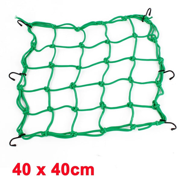 Truck Motorcycle Bike Equipment Cargo Luggage Mesh Bungee Net 40 x 40cm Green