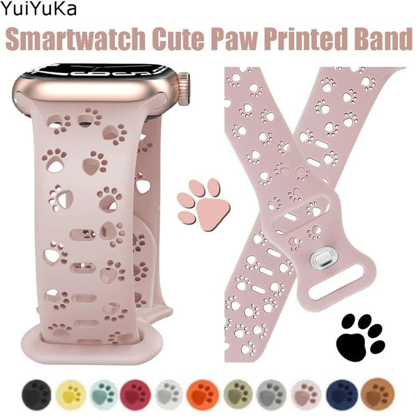 Silicone Strap for Smart Watch Ultra 2-Ultra 49mm 9 8 7 45mm 41mm for SmartWatch Series Se 6 5 4 3 2 1 44mm 40mm 38mm 42mm, Sport Printing Engraved