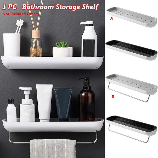 1 Pc Bathroom Shelf No Drill Organizer Wall Mounted Shampoo Shower Storage Rack Holder Bathroom Accessories