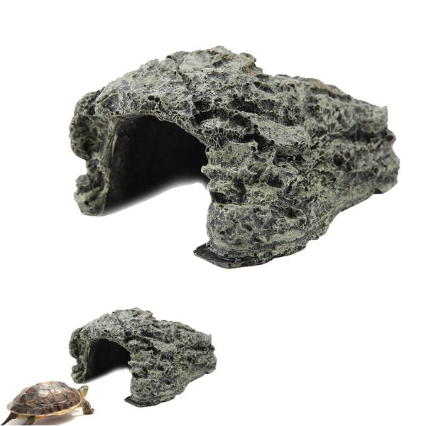 Reptile Hiding Cave Lizard Snake Turtle Hide Rest Cave Reptiles House Basking Hide Habitat Aquarium Landscaping Terrarium Decor