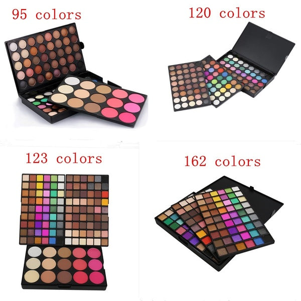 1Pcs Pro Eyeshadow Palette Eye Blush Highlight Nude Matte Makeup Tools Eyeshadow Palette Make Up Cosmetics Shimmer Glitter (95  120  123  162 colo