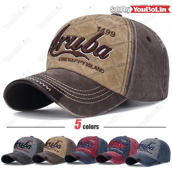 New Washed Distressed Baseball Cap Men and Women Outdoor Casual Sport Five Petal Sunshade Hat