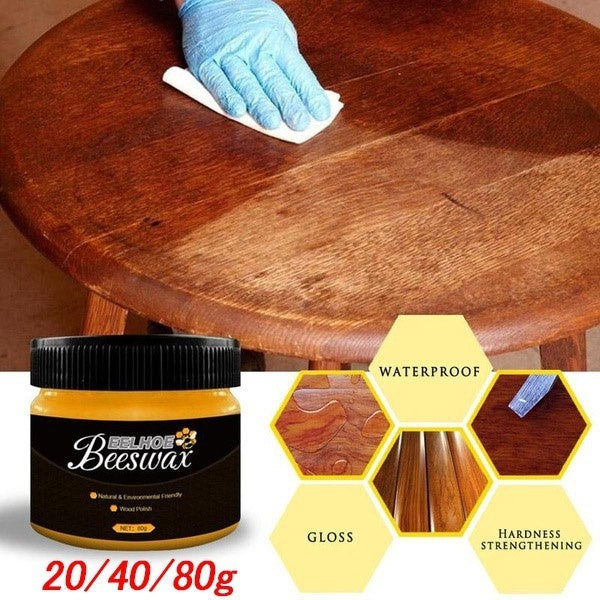 2021 New Wood Care Seasoning Beewax Wood Maintenance Cleaning Polishing Care Beeswax Waterproof Wear-resistant Wax Furniture Care