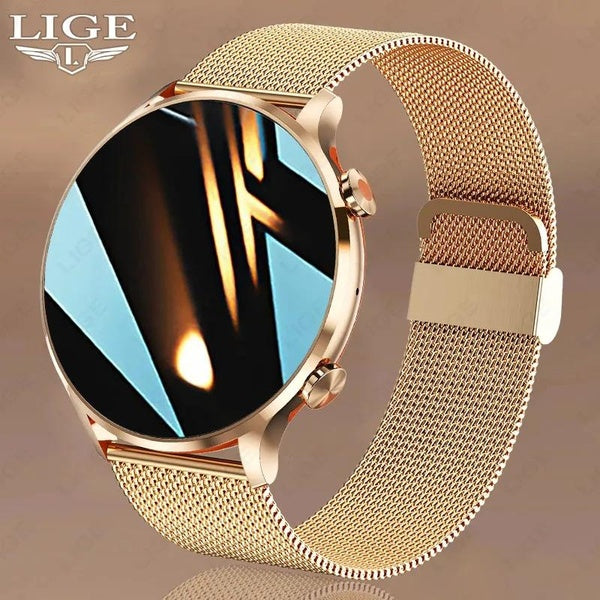 LIGE New Men Women Bluetooth Call Smart Watch Physiologic Funtion Sports Fitness Bracelet Body Temperature Monitor Waterproof Smart Wristband