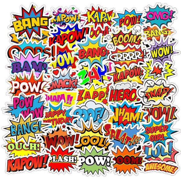 15-50PCS Rock Band Stickers Letter Graffiti Stickers for DIY Luggage Laptop Skateboard Motorcycle Bicycle Stickers