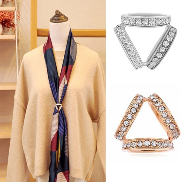 Women's Scarf Accessories Simple Style Shawl Buckle Tricyclic Scarves Holder Clip