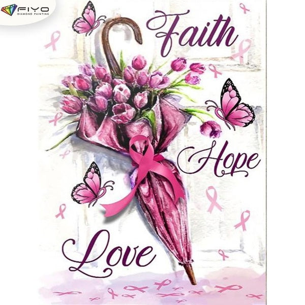 Butterflies and Umbrellas DIY 5D Diamond Painting Full Drill with Number Kits Home and Kitchen Fashion Mosaic Diamond Painting Canvas Wall Decoration