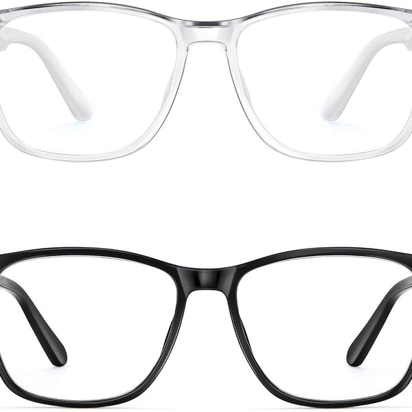 Blue Light Blocking Glasses Women-Men, Fashion Lightweight Frame Computer Eye Glasses Anti Eyestrain & UV Glare for Gaming & Reading